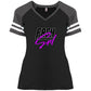 Frsh GRL (Outline No bkg) DM476 Ladies' Game V-Neck T-Shirt