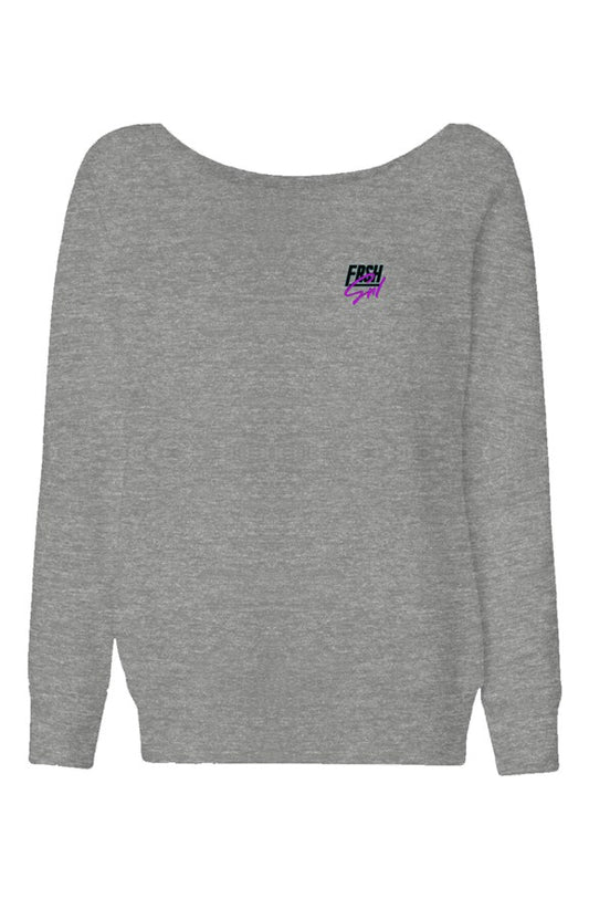 Womens Wide Neck Sweatshirt