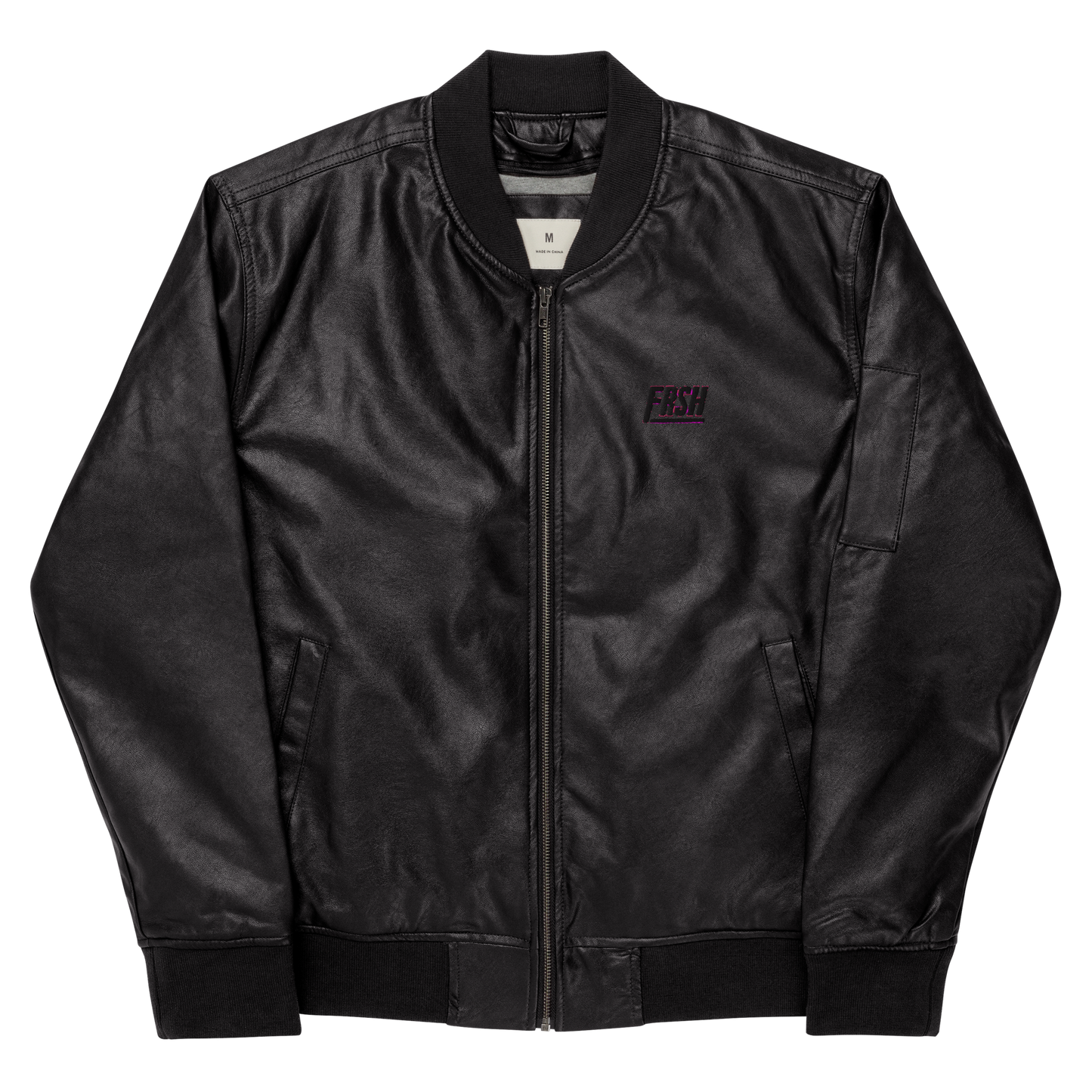 FRSH Leather Bomber Jacket