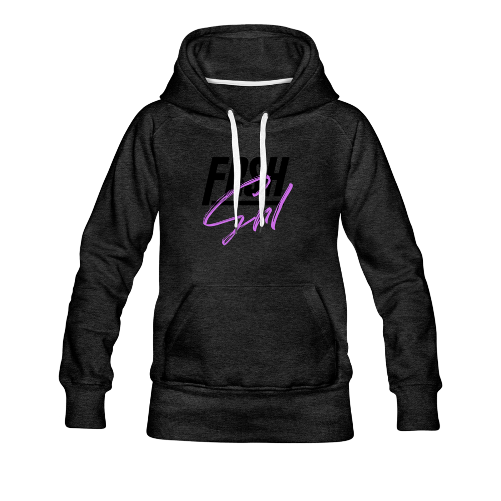 FRSH Grl Hoodie - charcoal gray