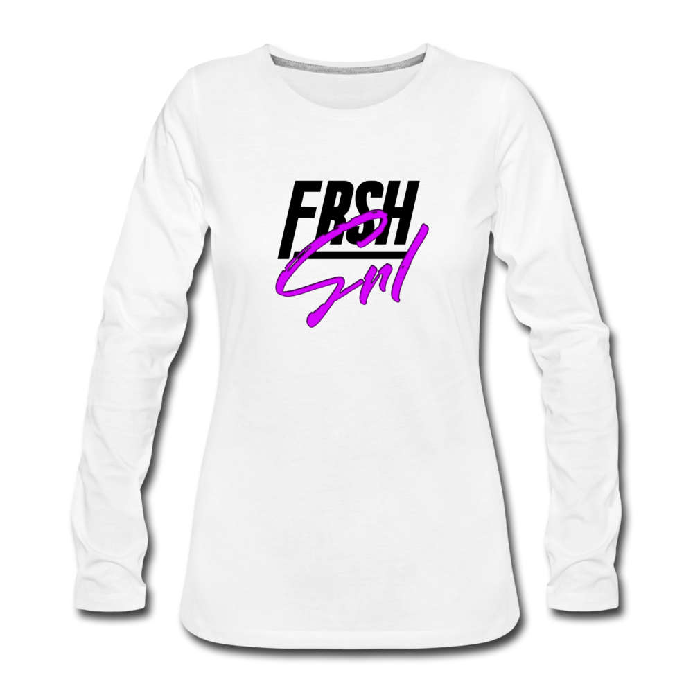 Frsh Grl Long Sleeve T-Shirt - white